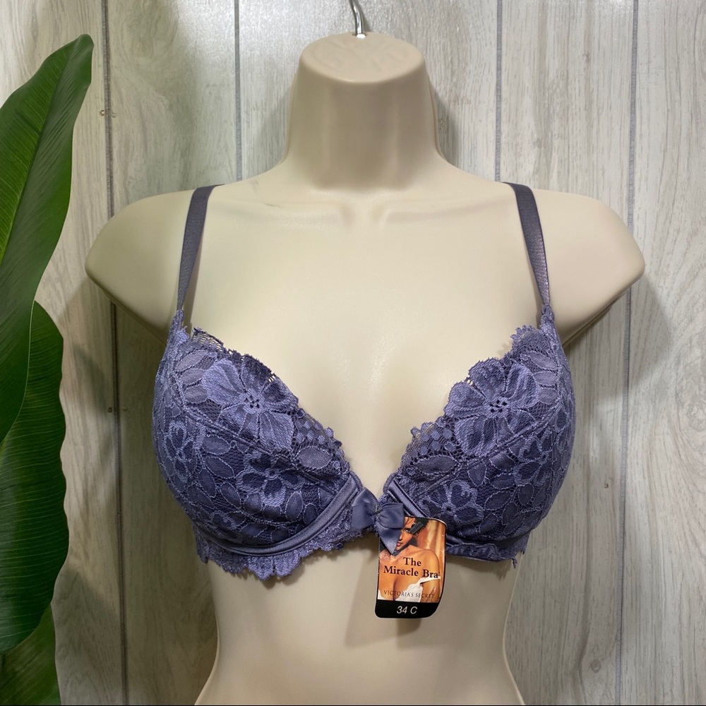 NEW Victoria’s Secret The Click Miracle Bra Lace size 34C NWT